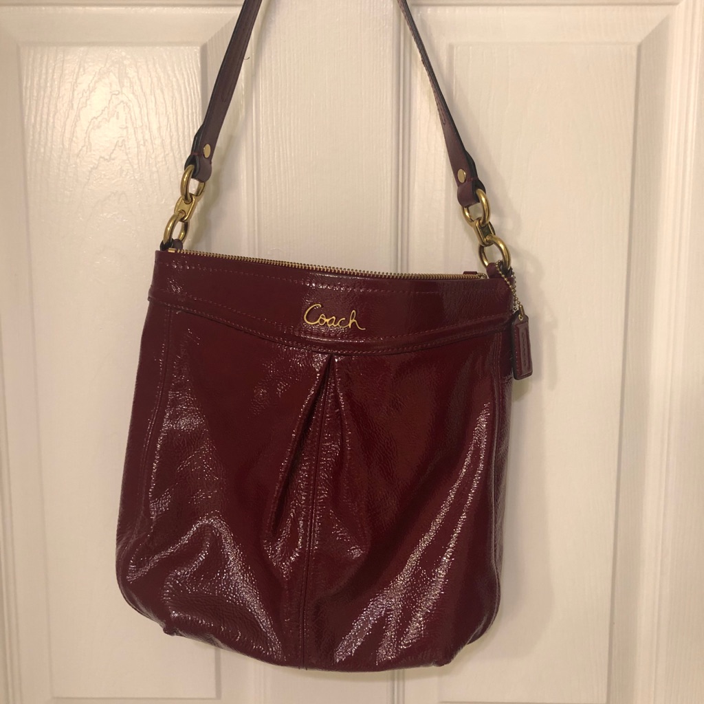Euc Red Patton Leather Coach Purse